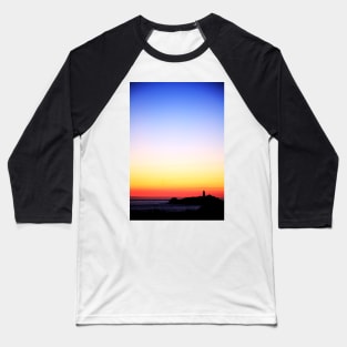 Godrevy Lighthouse, Cornwall, Cornish Sunset Baseball T-Shirt